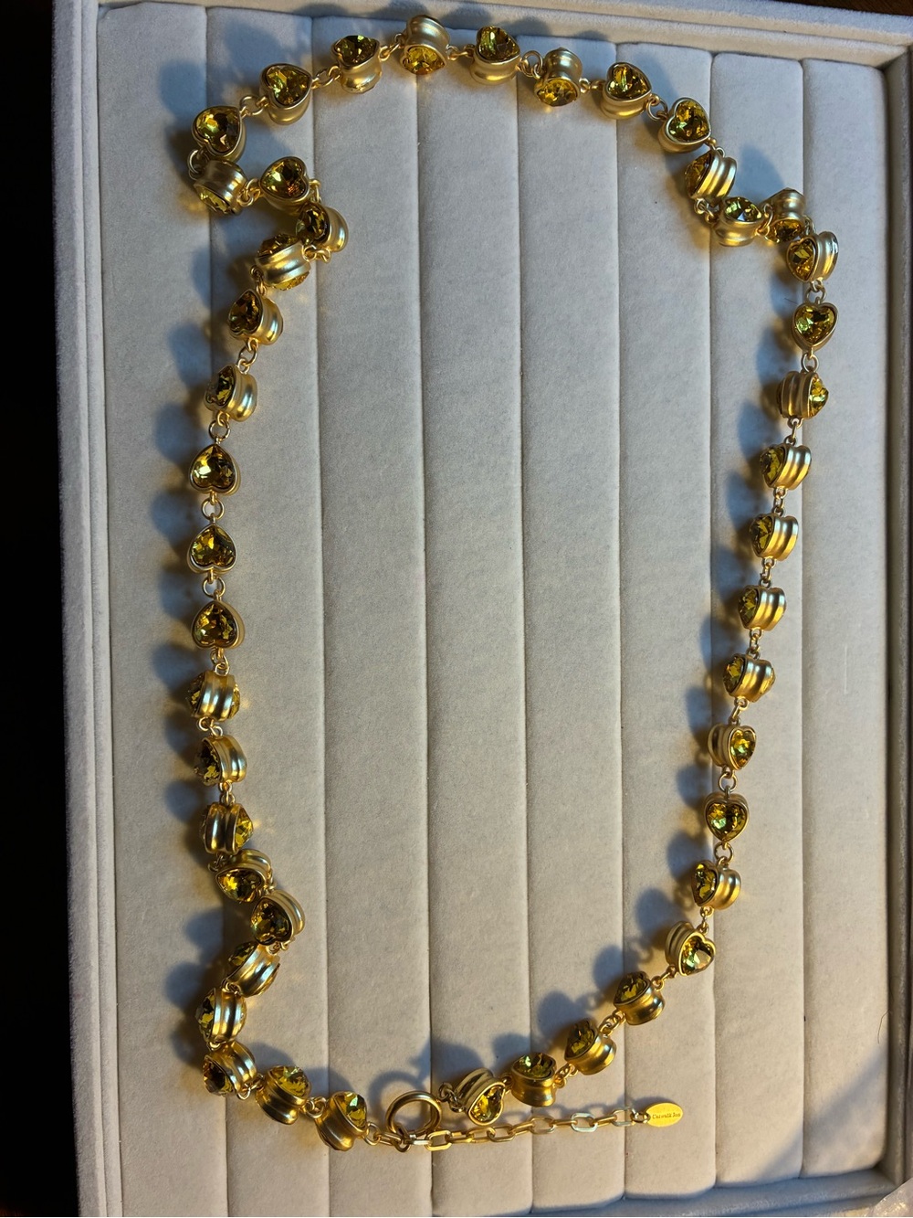 Catwalk Jon 18” heart necklace 18 gold plated - Picture 4 of 4